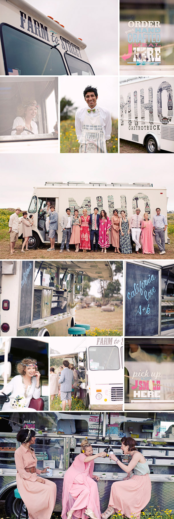 Kalifornische Hochzeitsinspirationen: Imbisswagen von Joielala Photography
