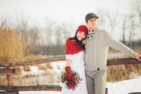 Winter After-Wedding-Shooting auf dem Bauernhof von Bell Studio-Esther&Gabe