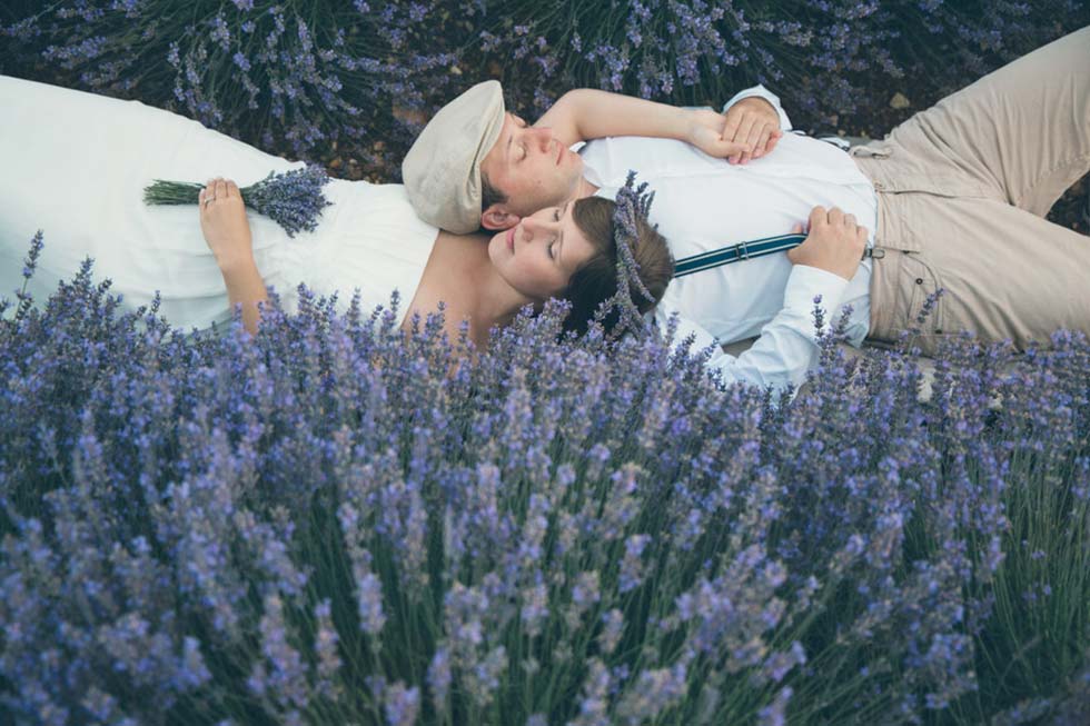 After-Wedding im Lavendelfeld der Provence