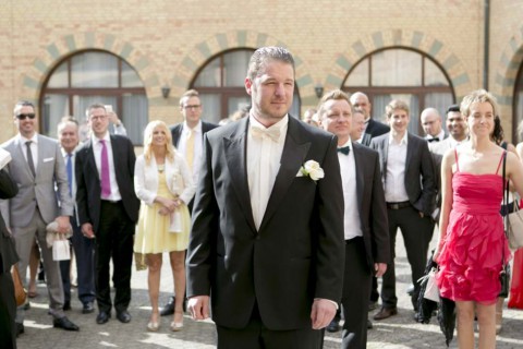 Kölner Schokoladenmuseum Hochzeit in Altrosa und Mattgold