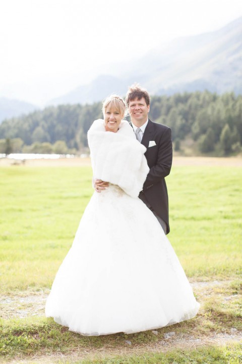 Malerische Engadin Hochzeit von Freude Lachen Liebe