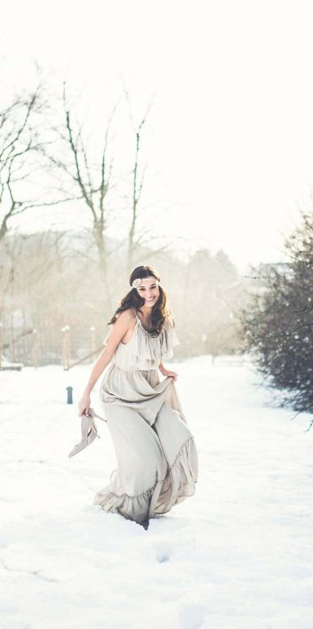 Bildschöne Brautinspiration aus dem Winter Wonderland