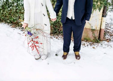 After Wedding Fotoshoot im tiefen Schnee