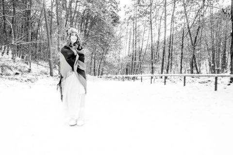 After Wedding Fotoshoot im tiefen Schnee