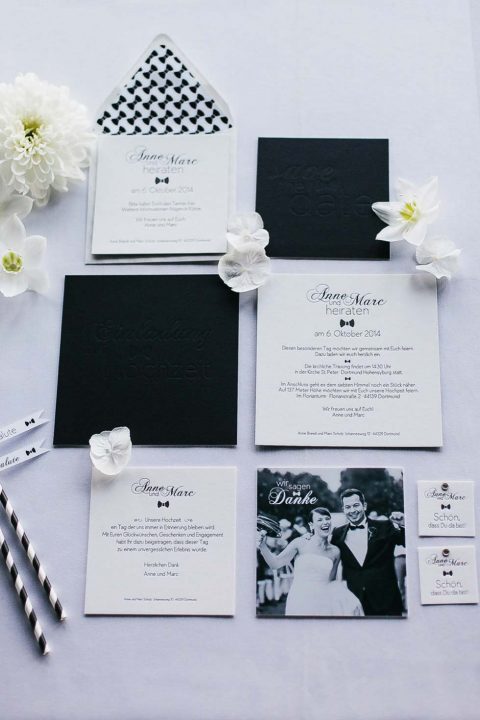 Urbane Black Tie Hochzeitsinspiration