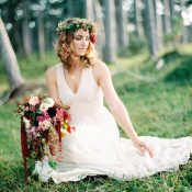Zauberhaft, romantische Bohemian Hochzeitsinspiration
