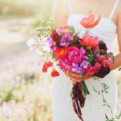 Sommer Spirit einer Boho inspirierten Hochzeit