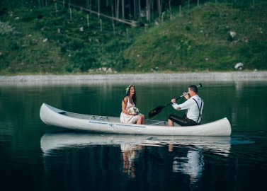 Silke & Andreas: Wenn glamouröse Alpenromantik das Hochzeitsmotto ist