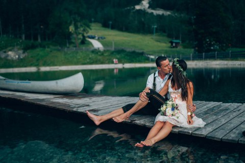 Silke & Andreas: Wenn glamouröse Alpenromantik das Hochzeitsmotto ist