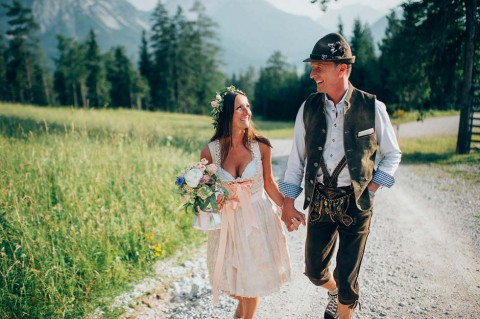 Silke & Andreas: Wenn glamouröse Alpenromantik das Hochzeitsmotto ist