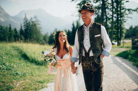 Silke & Andreas: Wenn glamouröse Alpenromantik das Hochzeitsmotto ist