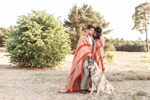 Indian Summer-Hochzeitsidee in der Steppe der Liebe