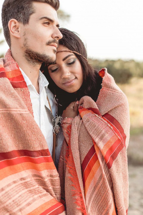 Indian Summer-Hochzeitsidee in der Steppe der Liebe