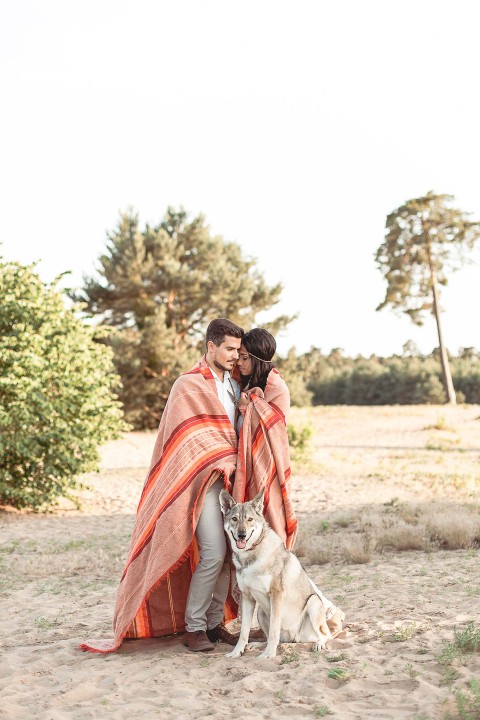 Indian Summer-Hochzeitsidee in der Steppe der Liebe