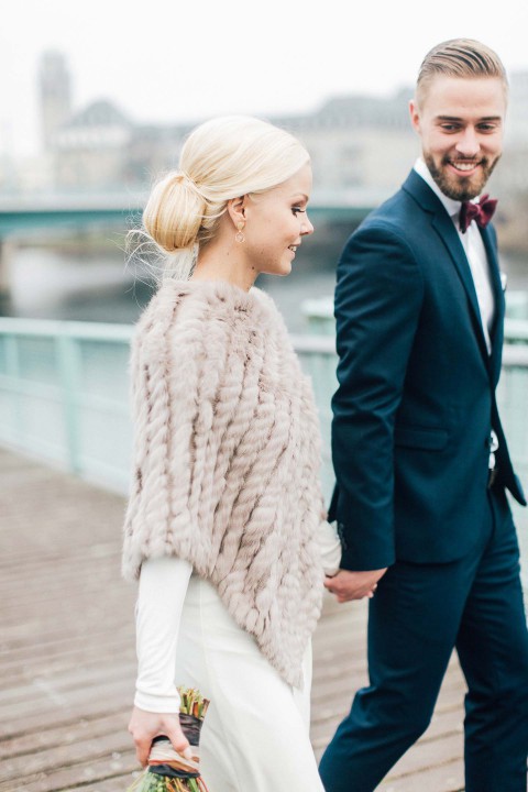 Hanna & Julian: Winterhochzeit in Burgund