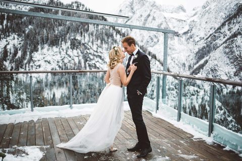 Alpine Winter Hochzeitsinspiration