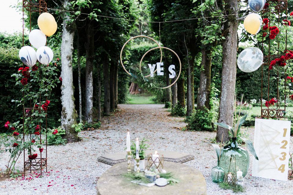 Schloss Hohenstadt: Marmorne Schlossgarten Hochzeitsinspiration