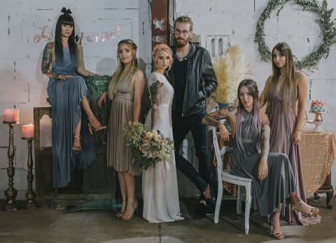 Mit einer floralen Rock-Chic Hochzeitsidee ins neue Jahr!