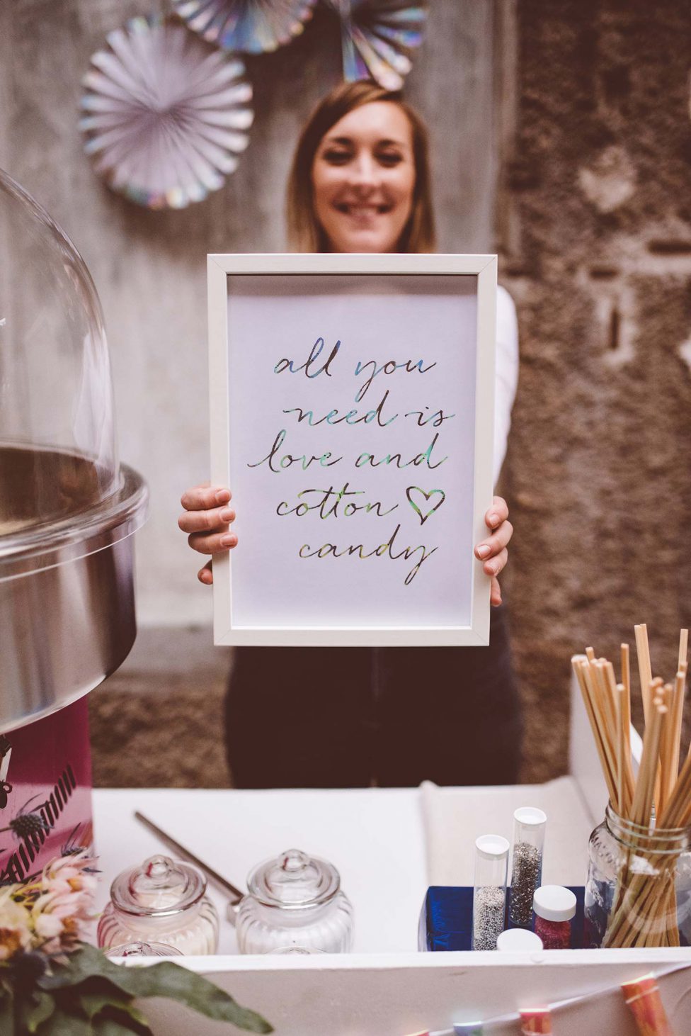 Magische Holographic-Hochzeit im Winter