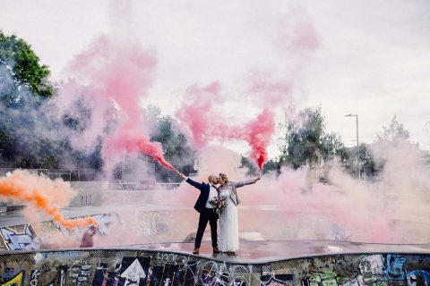 Caro & Chris: Rustikale Hochzeit im Lokschuppen Heidenheim