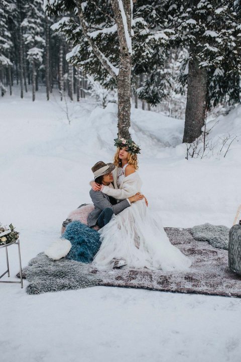 Alpakas und ein Boho-Wintermärchen