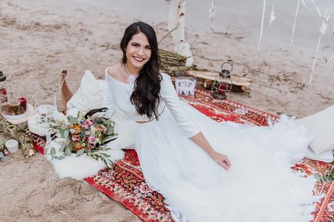 Hochzeitliche Boho-Romantik im Frühling