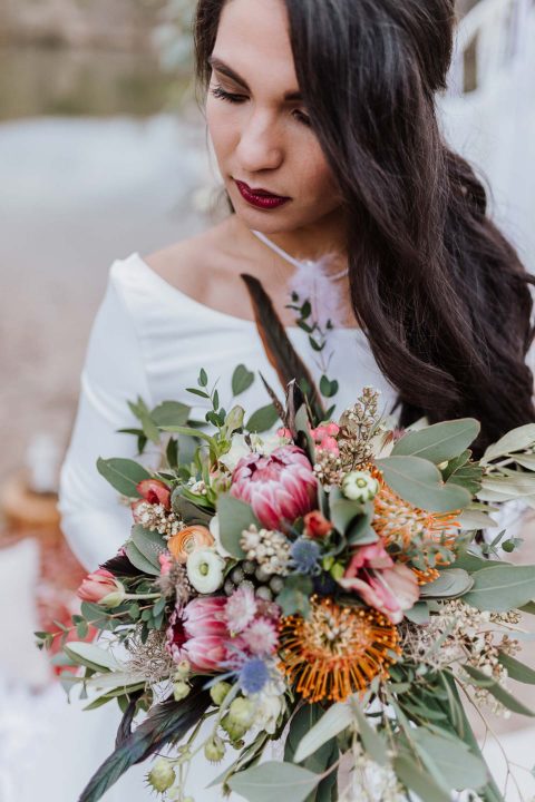 Hochzeitliche Boho-Romantik im Frühling