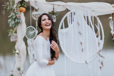 Hochzeitliche Boho-Romantik im Frühling