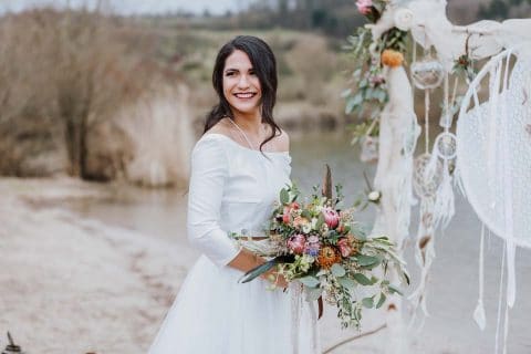 Hochzeitliche Boho-Romantik im Frühling