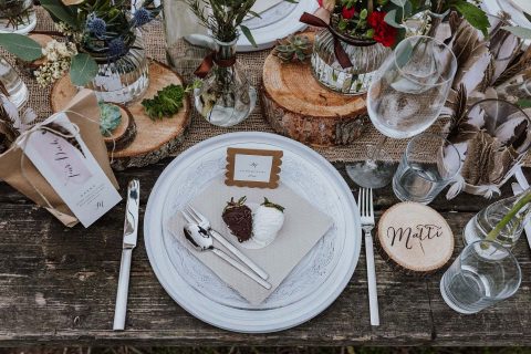 Hochzeitliche Boho-Romantik im Frühling