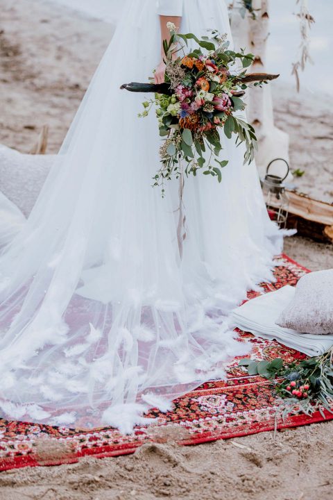 Hochzeitliche Boho-Romantik im Frühling