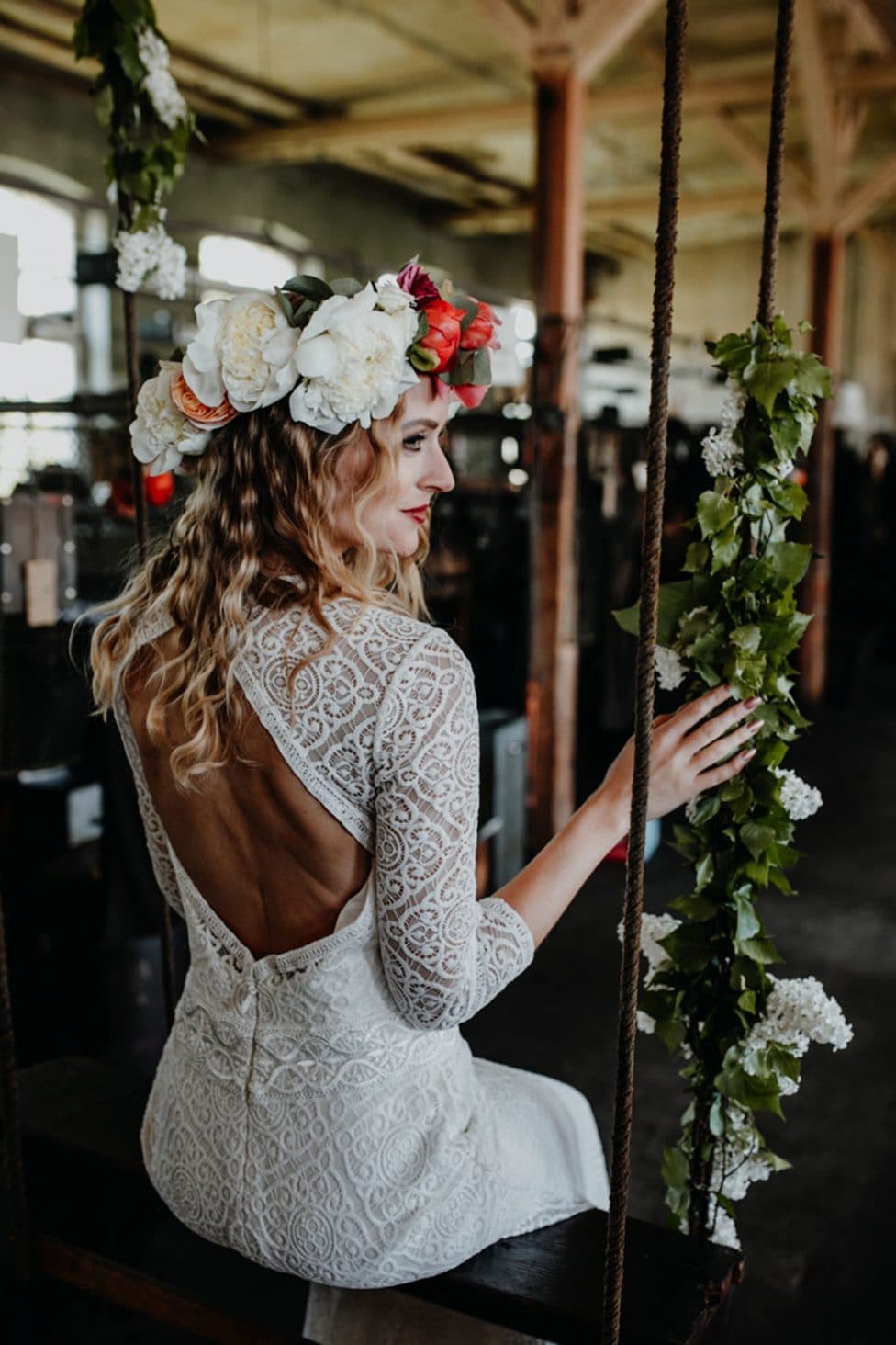 Hochzeitsinspiration in historischer Tuchfabrik
