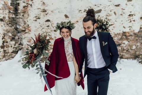 Ein smaragdgrüner Hochzeitstraum im Boho-Chic