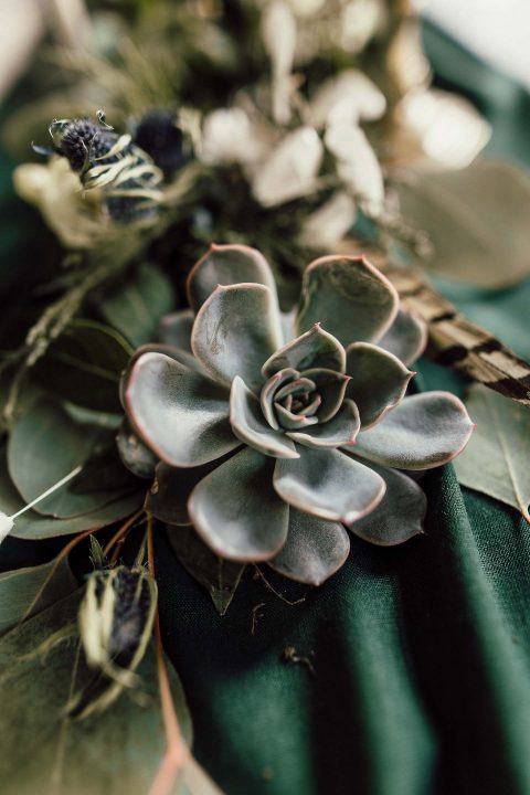 Ein smaragdgrüner Hochzeitstraum im Boho-Chic