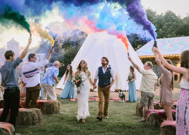 Kaitlen & Chad: Bunte Ranch-Hochzeit