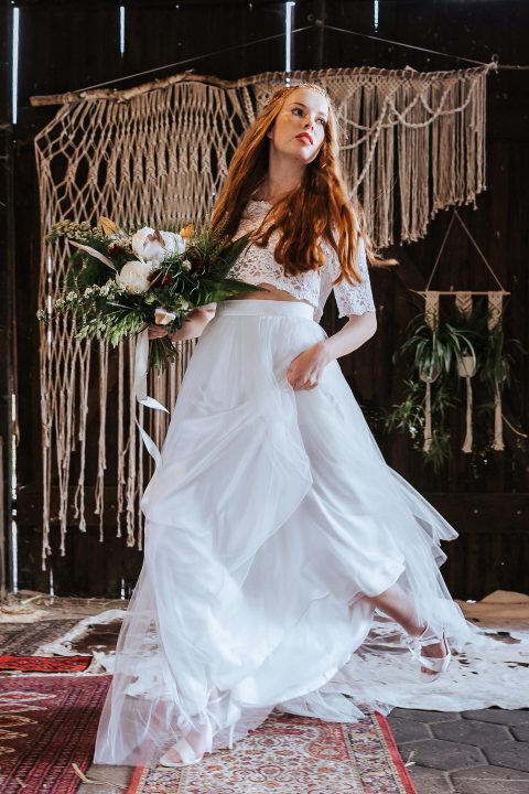 Brautkleider-Chic für Boho-Hochzeit