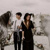 Normandie Hochzeitsinspiration: Black is beautiful