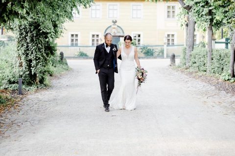 Elegante Hochzeitsinspiration in der Villa Sorgenfrei