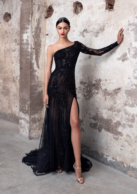 Nachtschwarze Abendkleid-Kollektion Black Carat