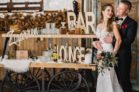 Magical Homes: luxuriöse Winterhochzeitsinspiration