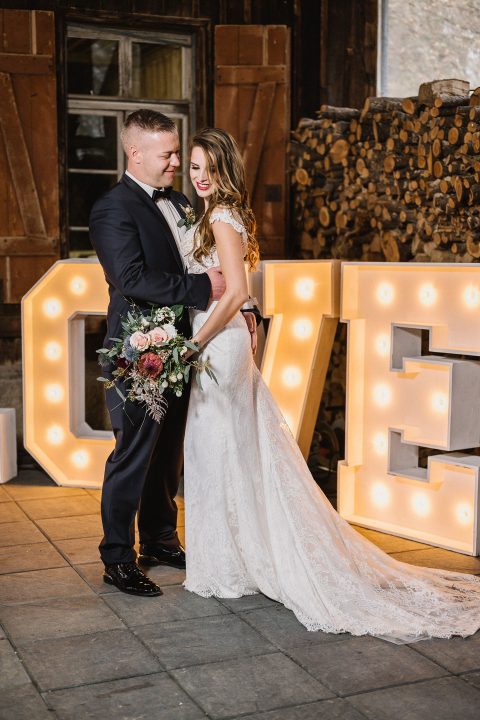 Magical Homes: luxuriöse Winterhochzeitsinspiration
