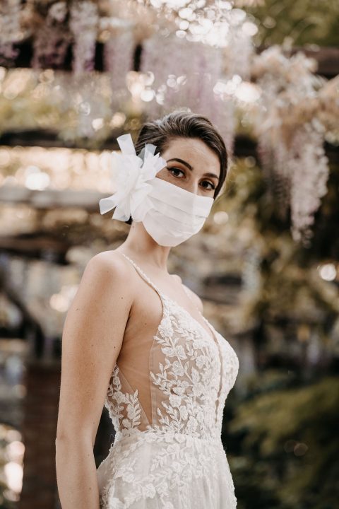 Heiraten mit Mundschutzmasken in Corona-Zeiten 