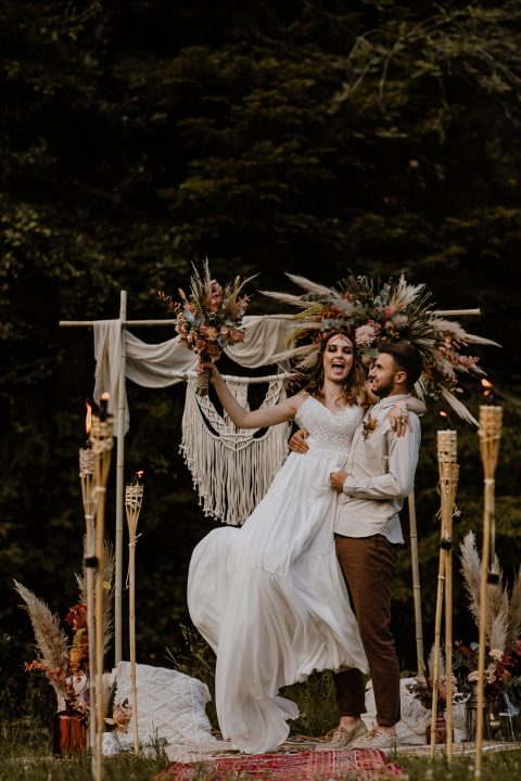 Nomadenzelt Hochzeitsinspiration im Schwarzwald