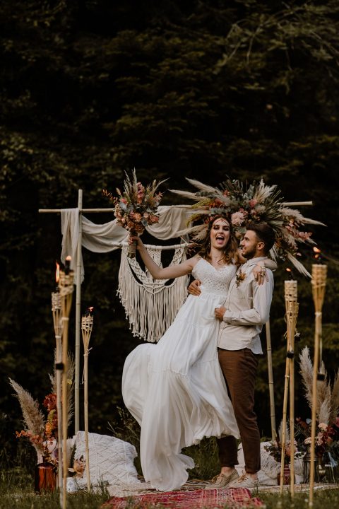 Nomadenzelt Hochzeitsinspiration im Schwarzwald