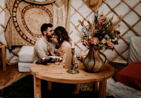 Nomadenzelt Hochzeitsinspiration im Schwarzwald