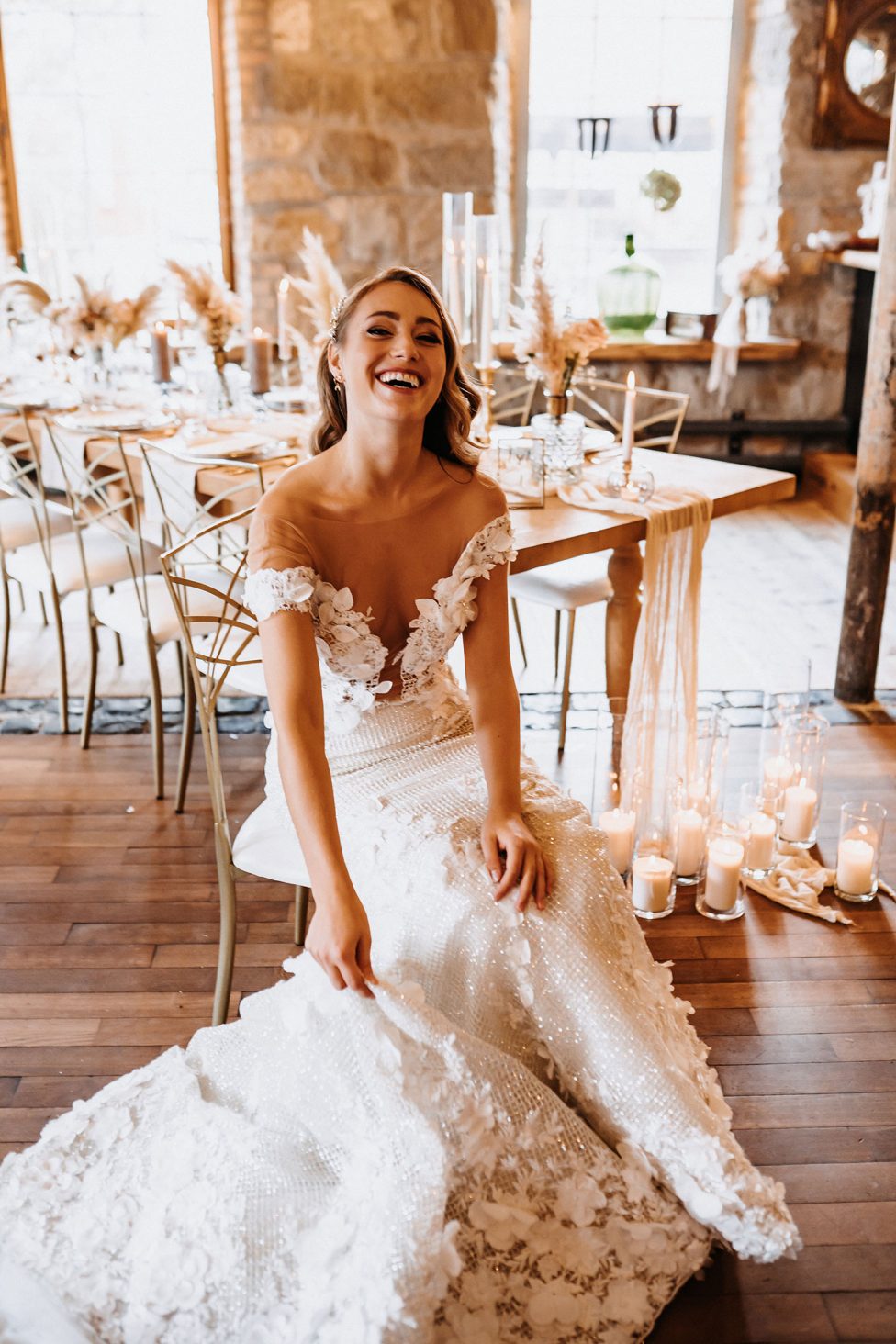 Blumige Hochzeitsinspiration im Boho-Chic