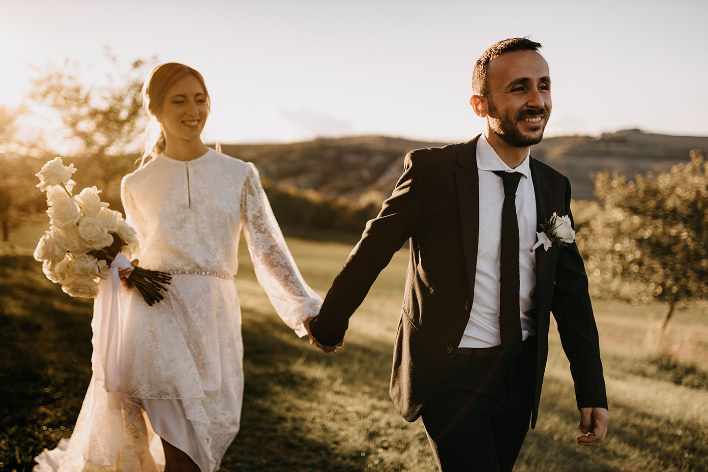 Destination-Hochzeitsinspiration in der toskanischen Villa Pienza