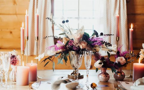 Elopement-Inspiration in verschneiten Bergen