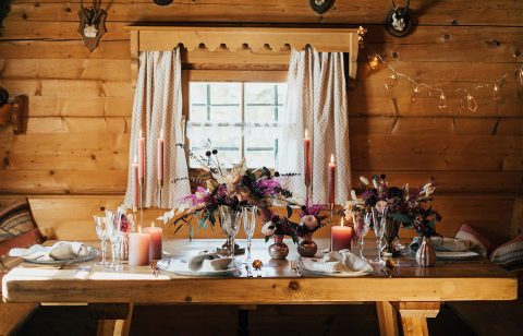 Elopement-Inspiration in verschneiten Bergen