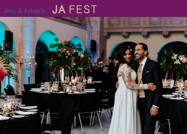 Eine Hochzeit wie ein Festival: Kunterbuntes Ja-Fest